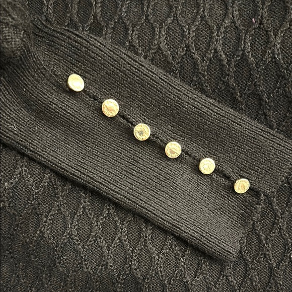 Lilly Pulitzer Black Knit Dress with Gold Button Accents - Picture 5 of 6